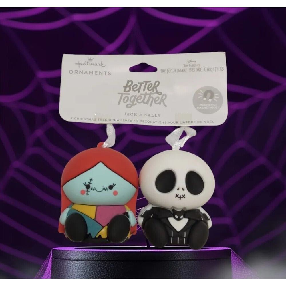 2023 Hallmark Jack & Sally Nightmare Before Christmas Better‎ Together Ornaments